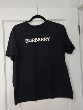 Mens Burberry Size XS Black Logo T Shirt